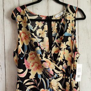 Floral Romper w/ Tie front